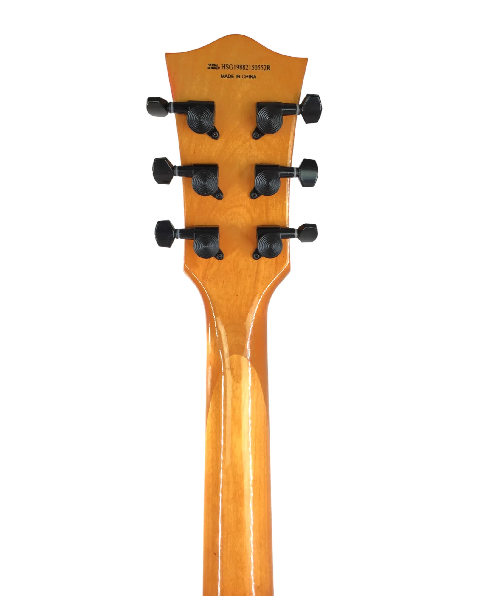 Haze Single-Cut Solid Arched Mahogany Maple Neck HLP Electric Guitar - Gold HSGS91988GD