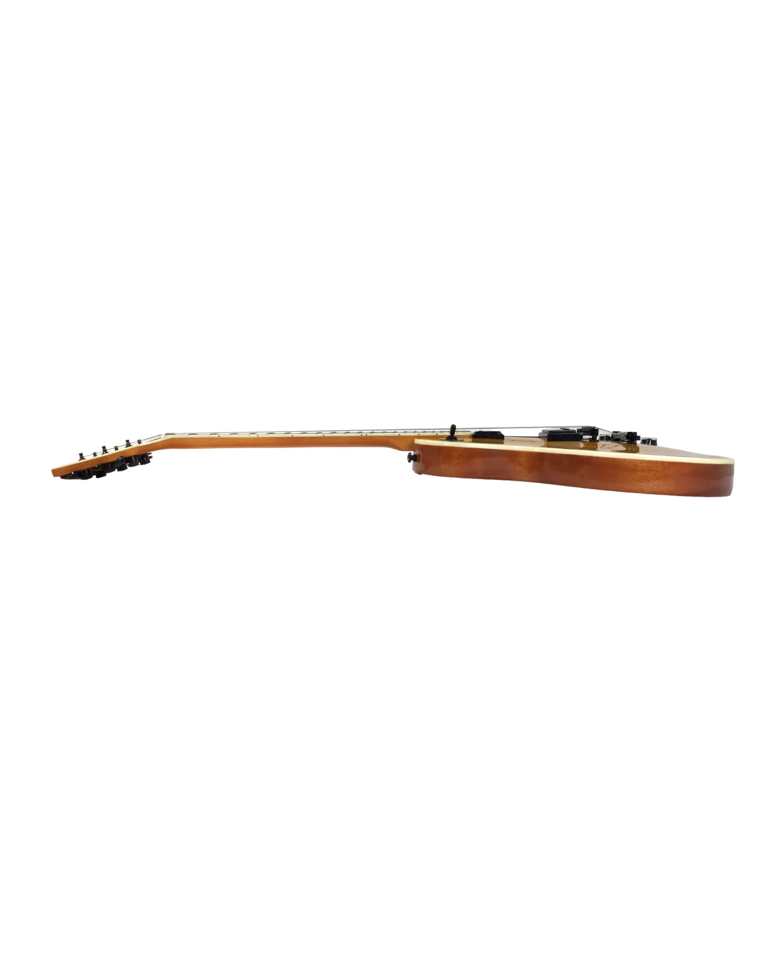 Haze Single-Cut Solid Arched Mahogany Maple Neck HLP Electric Guitar - Gold HSGS91988GD