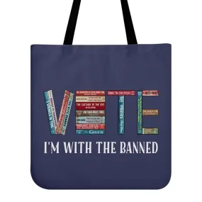 I'm With The Banned V Book Lovers Gift TBF552