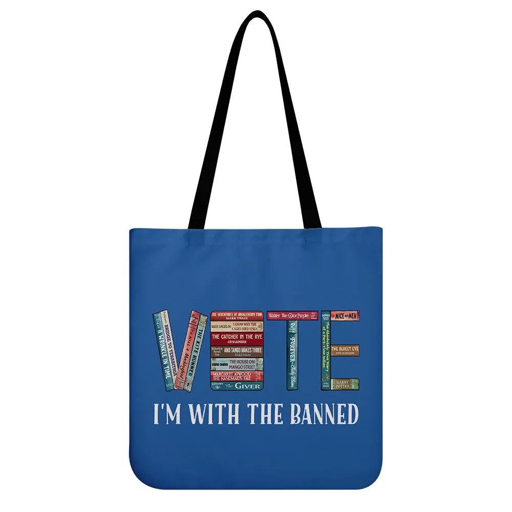 I'm With The Banned V Book Lovers Gift TBF552