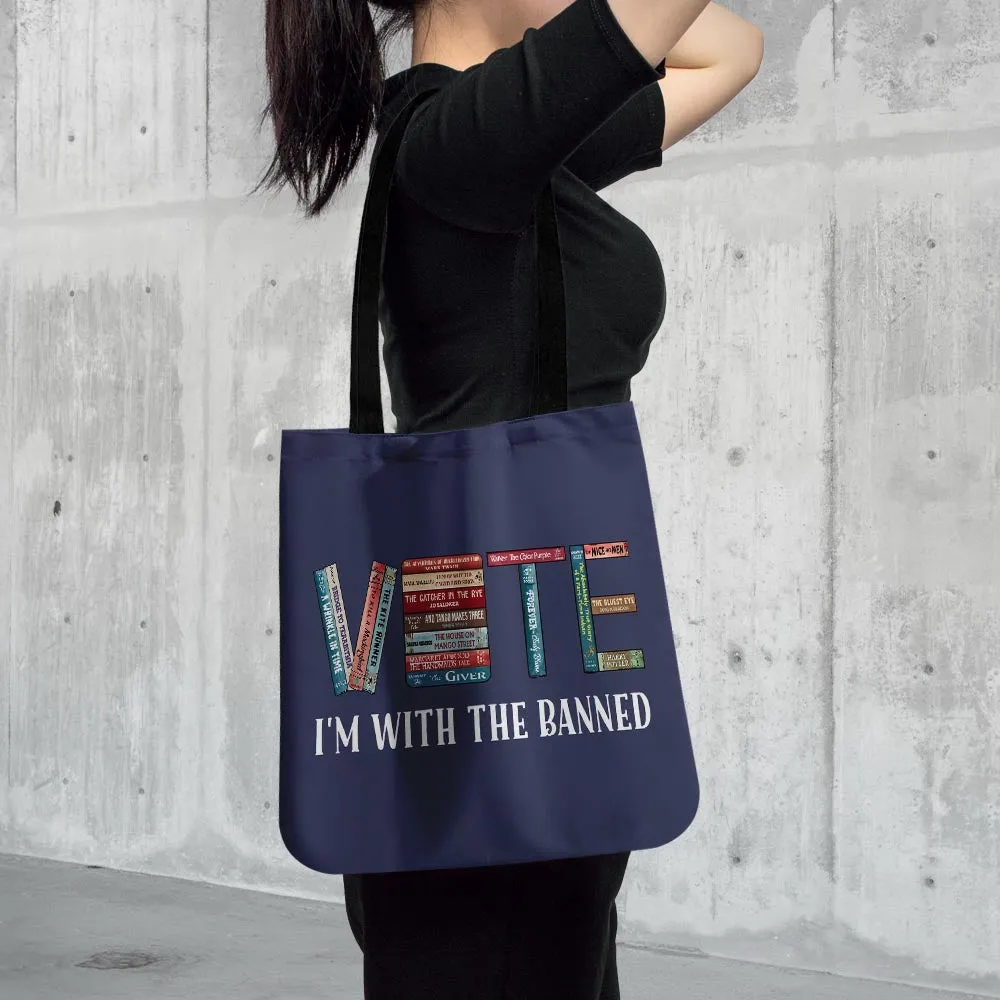I'm With The Banned V Book Lovers Gift TBF552