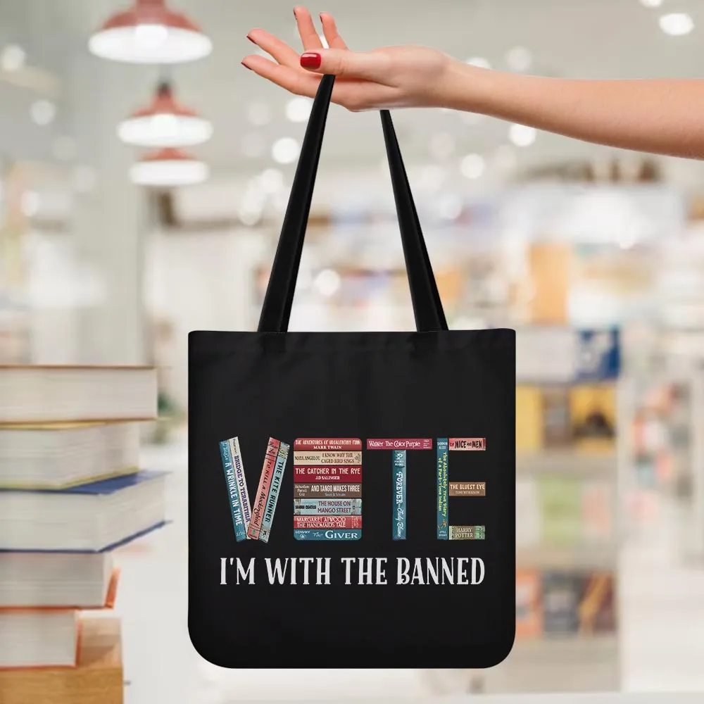 I'm With The Banned V Book Lovers Gift TBF552