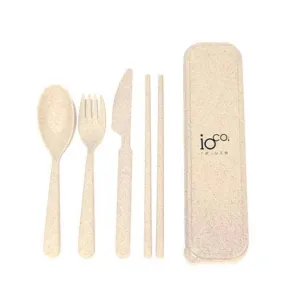 ioCO. - Wheat Straw Fibre Cutlery Set - Natural