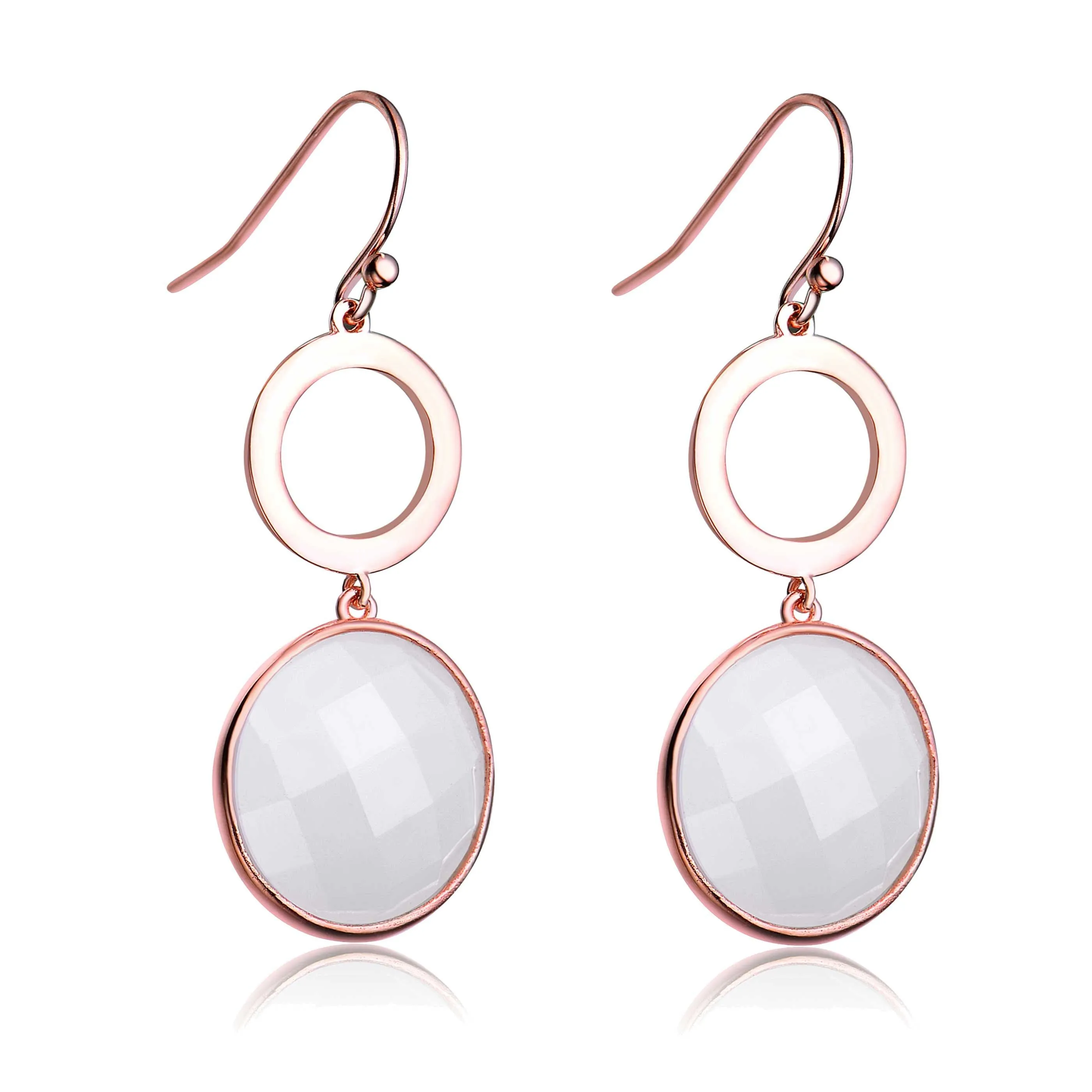 Isabelle White Stone Earrings