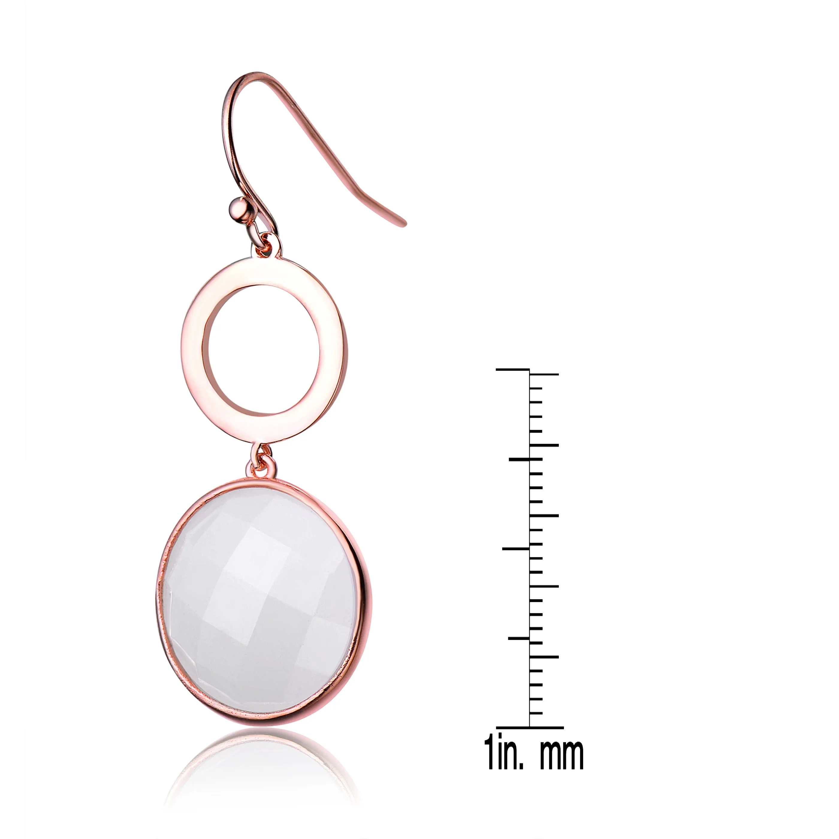 Isabelle White Stone Earrings
