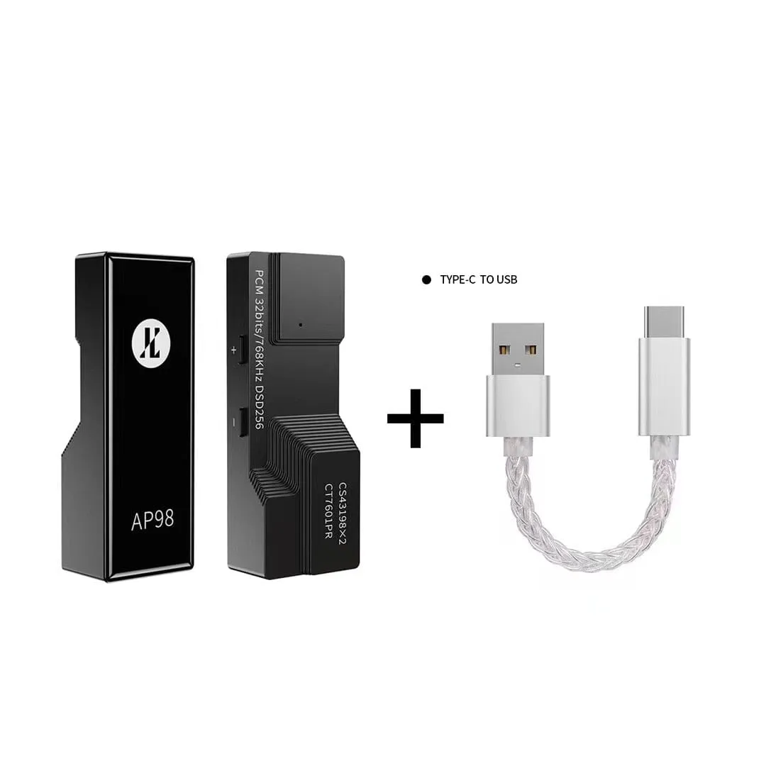 JCALLY AP98 Portable DAC & USB AMP Dual CS43198 DAC Headphone Amplifier