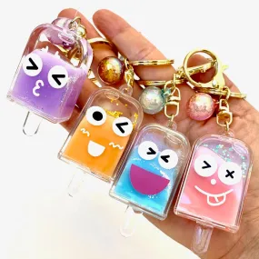 Key Chains | Ice Pop Face Emoji Key Charm| BC Mini