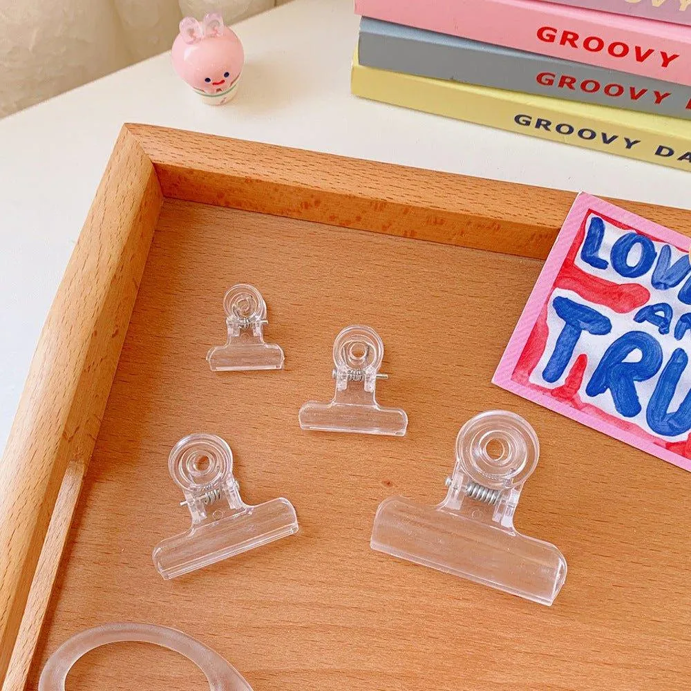 Korean version ins style multifunctional transparent plastic ticket holder 4 sizes LI-010014