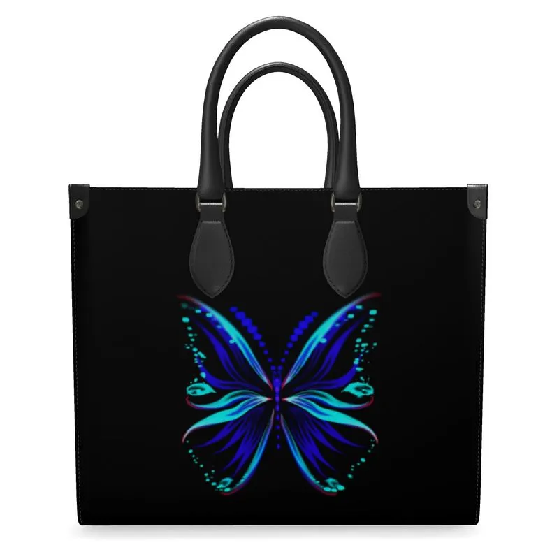 Large "Flutter" Smooth Nappa Leather Shopper Bag