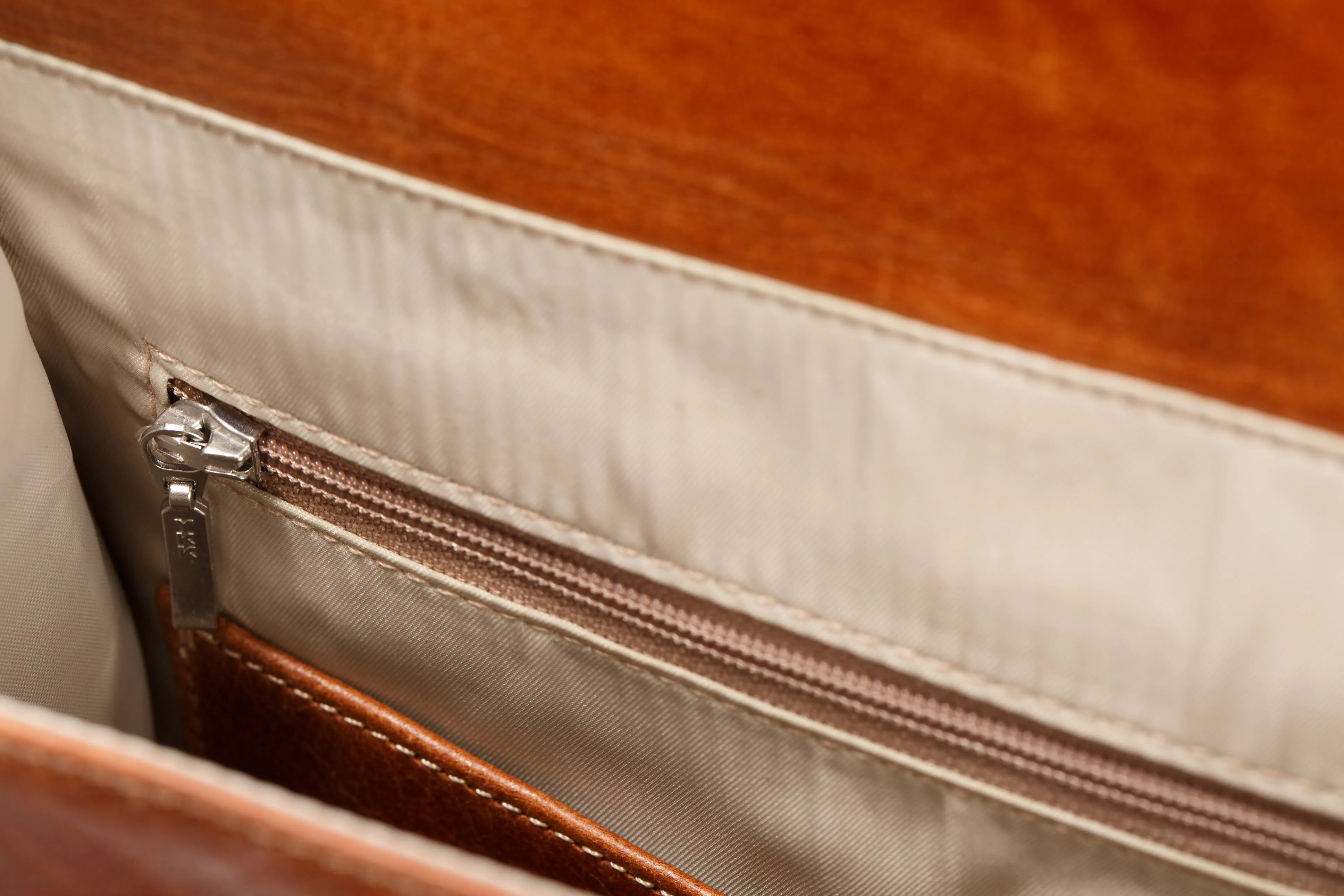Large Women Men Real Vintage Tan Leather Messenger Shoulder Cross Body Bag