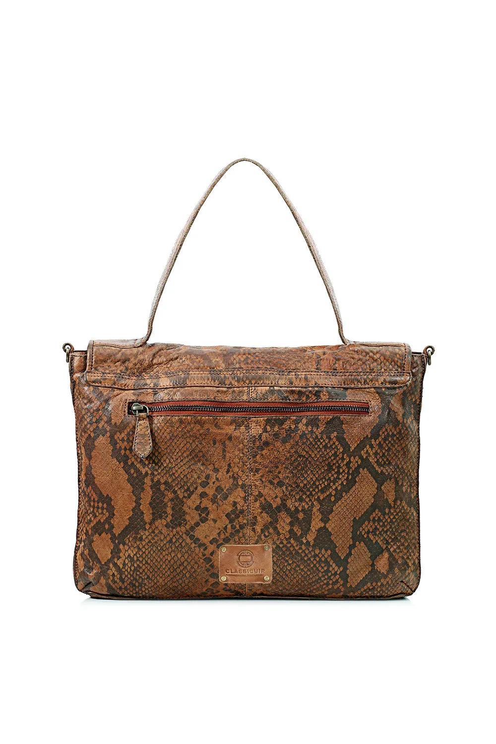 Lyon Exotic Satchel Bag