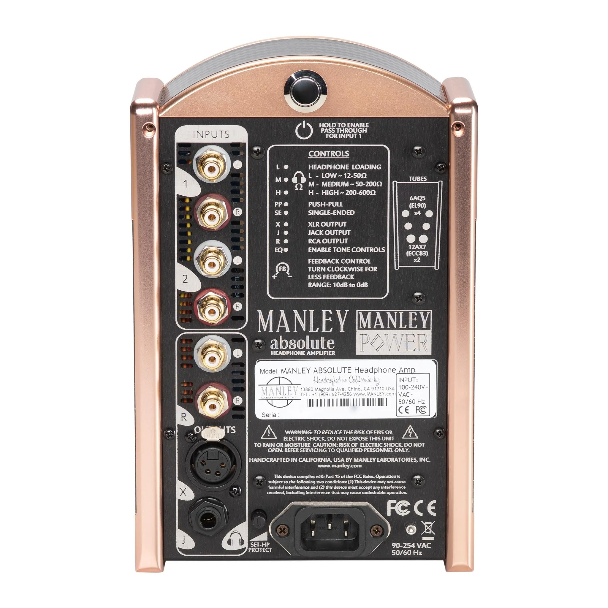 Manley Labs Absolute Headphone Amplifier