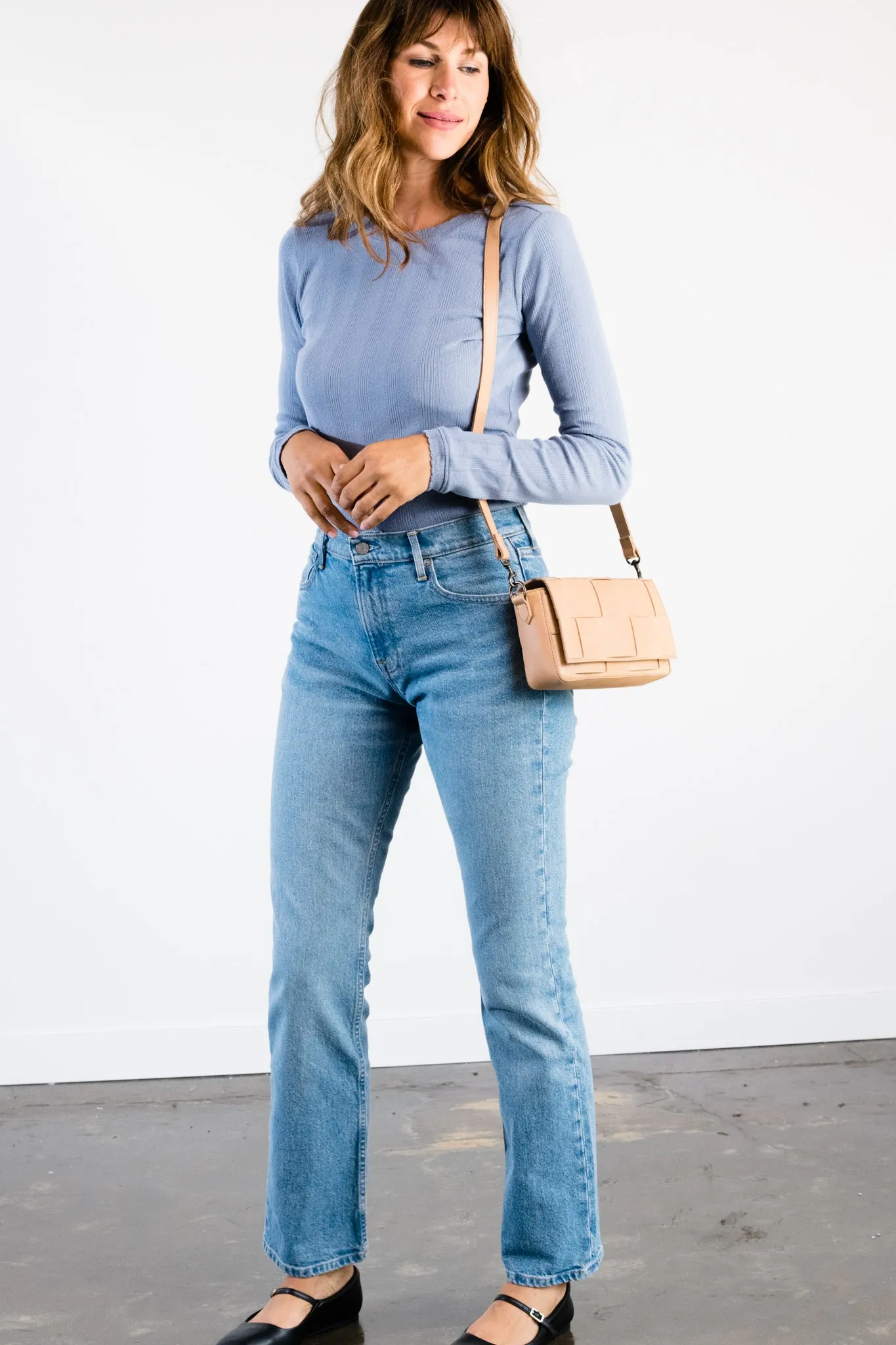 Mini Flap Woven Crossbody