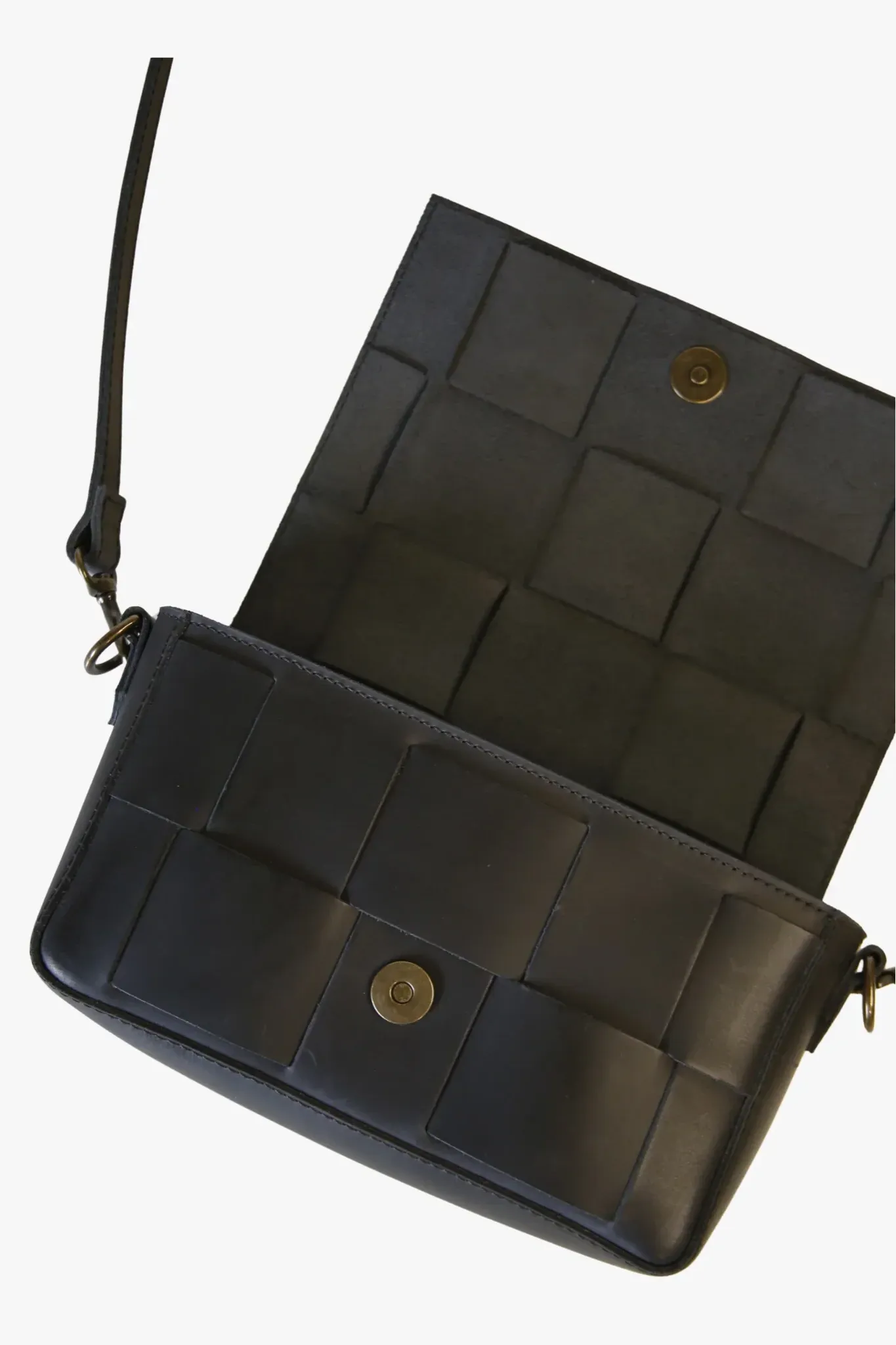 Mini Flap Woven Crossbody