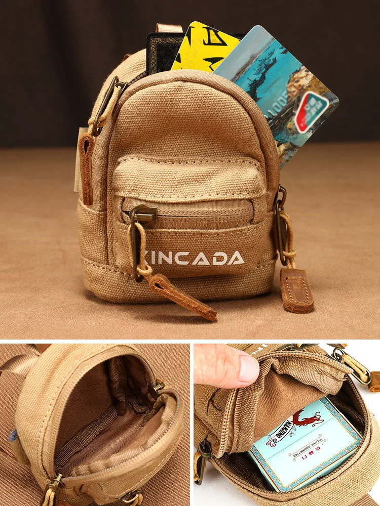 Mni Womens Canvas Shoulder Bag Change Purse Wallet Canvas Crossbody Bag