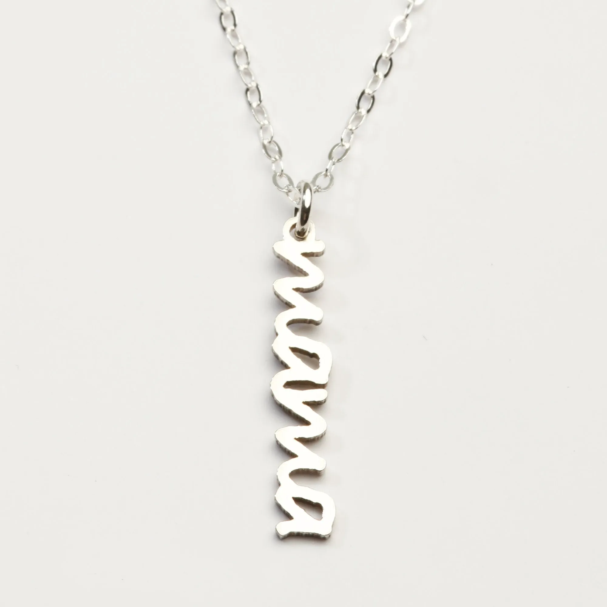 Modern and Chic Vertical Mama Necklace - CG440N.