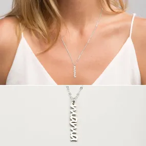 Modern and Chic Vertical Mama Necklace - CG440N.
