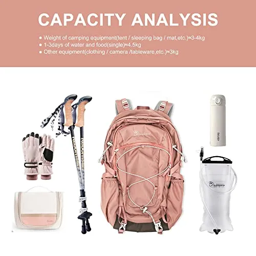 MOUNTAINTOP 40L Hiking Backpack for Women Outdoor Backpack