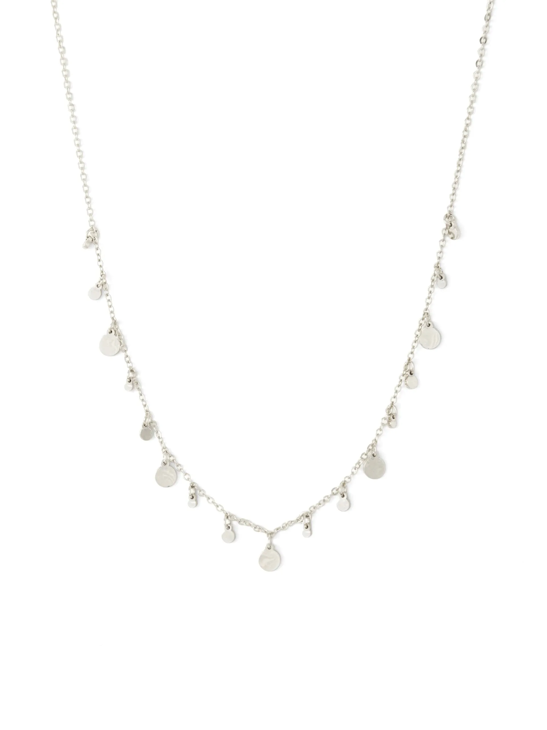 Multi Small Circles Necklace (Silver)