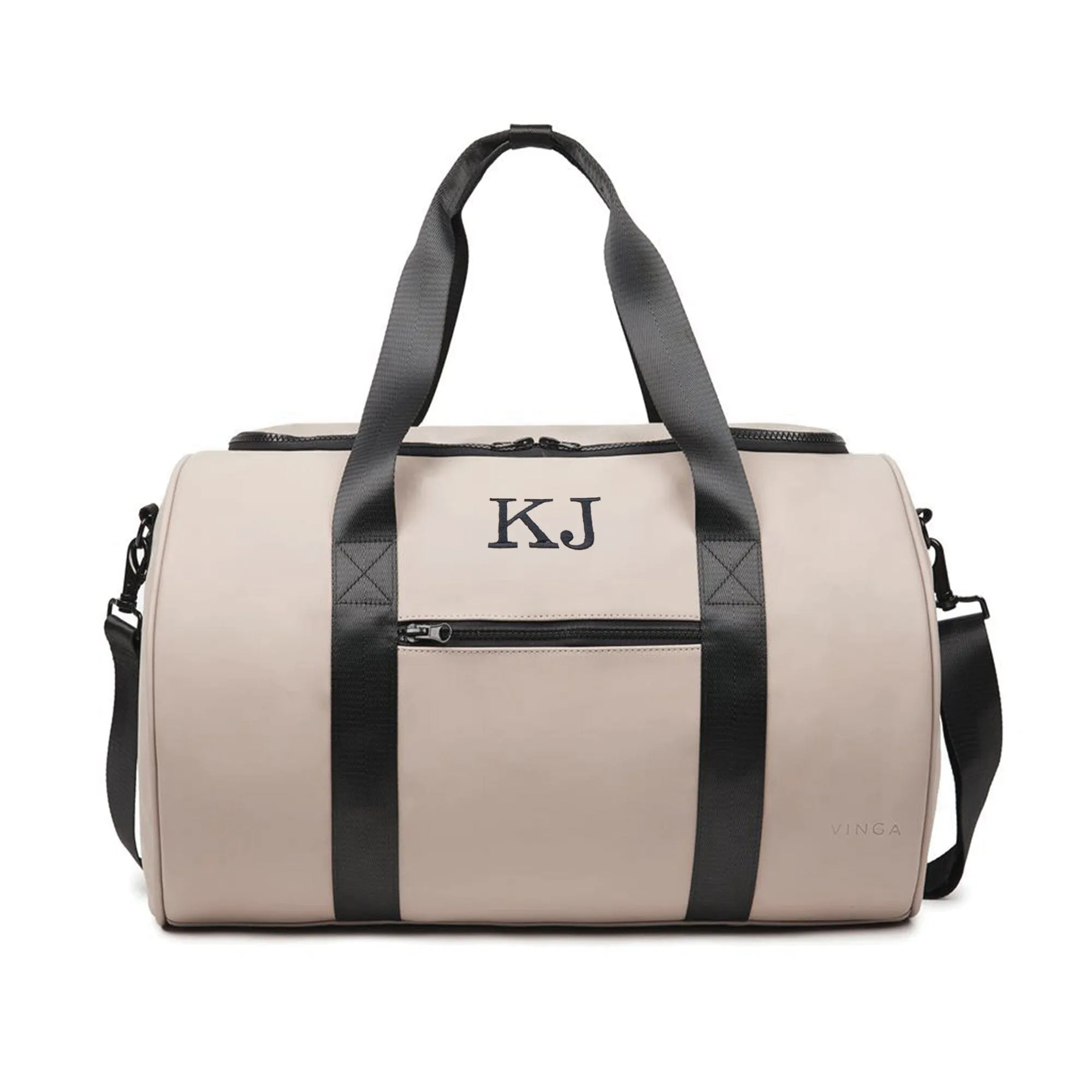 Personalised Barrel Weekend Holdall With Shoulder Strap