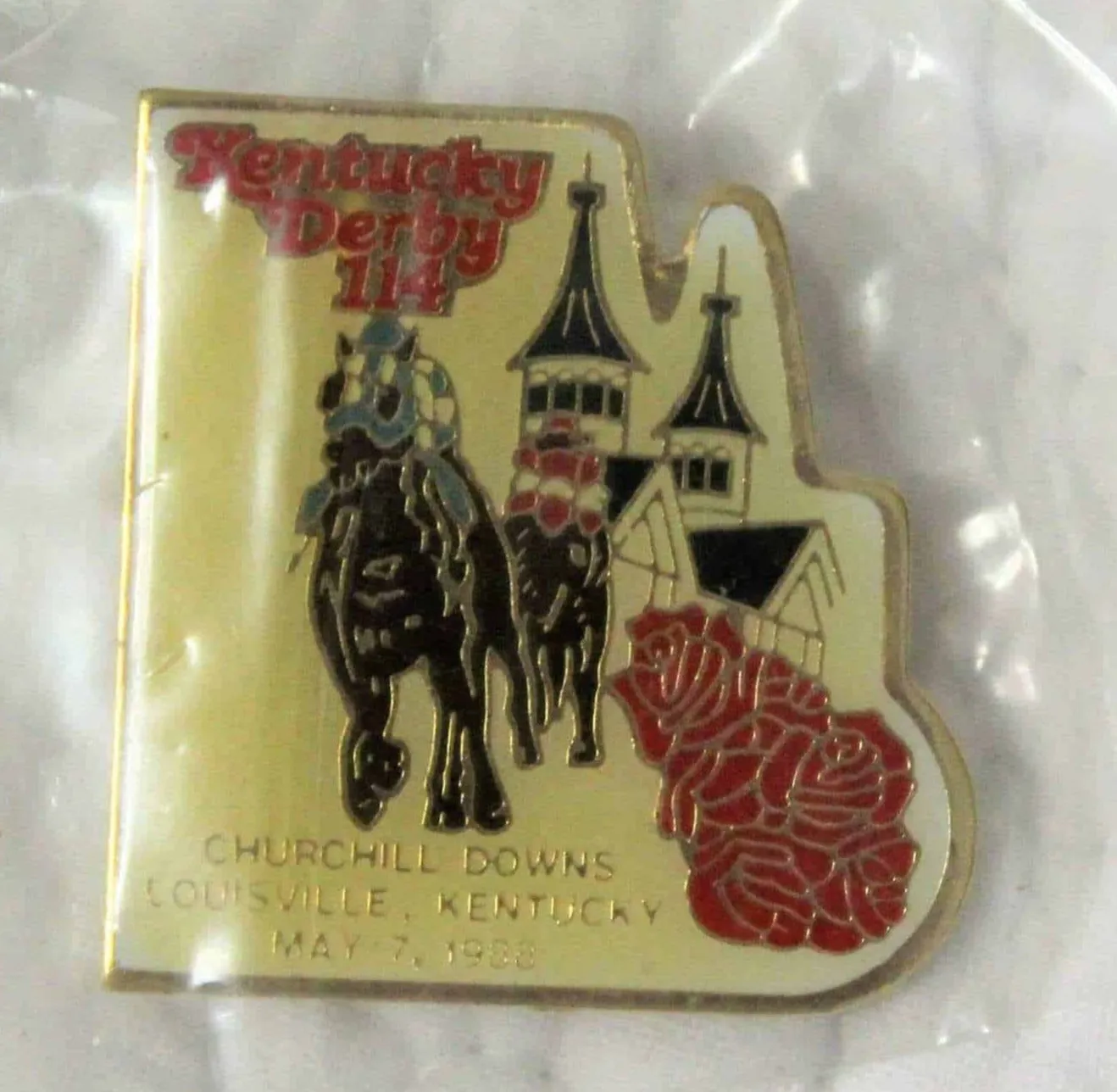 Pin, Kentucky Derby 114th Commemorative Churchill Downs, Vintage