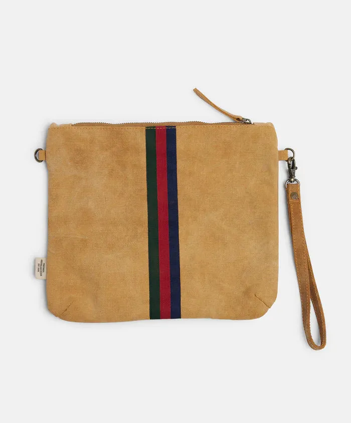 PONY RIDER - Escape Clutch Bag with Strap - CLAY