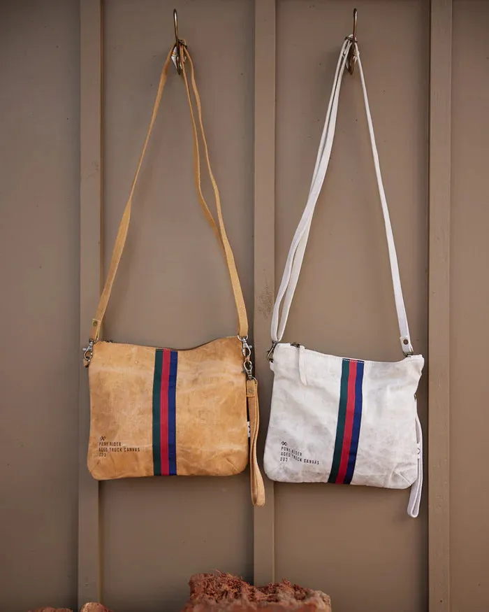 PONY RIDER - Escape Clutch Bag with Strap - CLAY