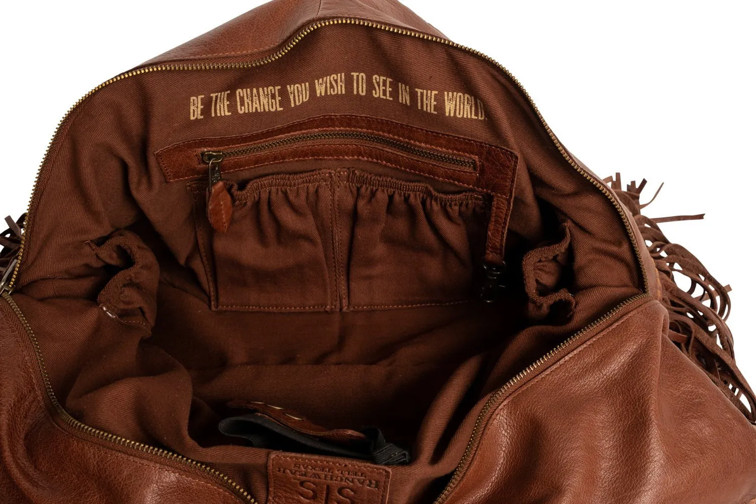 STS Ranchwear Womens Indie Carmen Walnut Buffalo Leather Handbag Bag