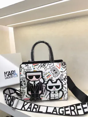 Stylish Lagerfeld Shopper Medium Handbag For Women