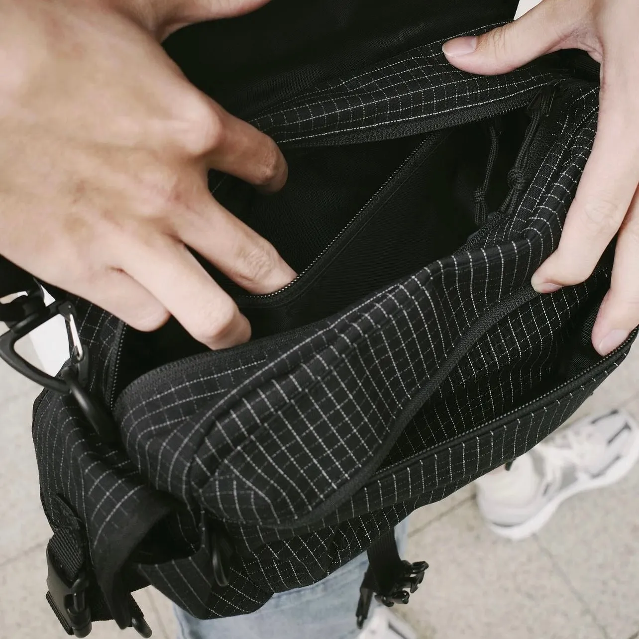 Supreme Reflective Mini Duffle Bag Black