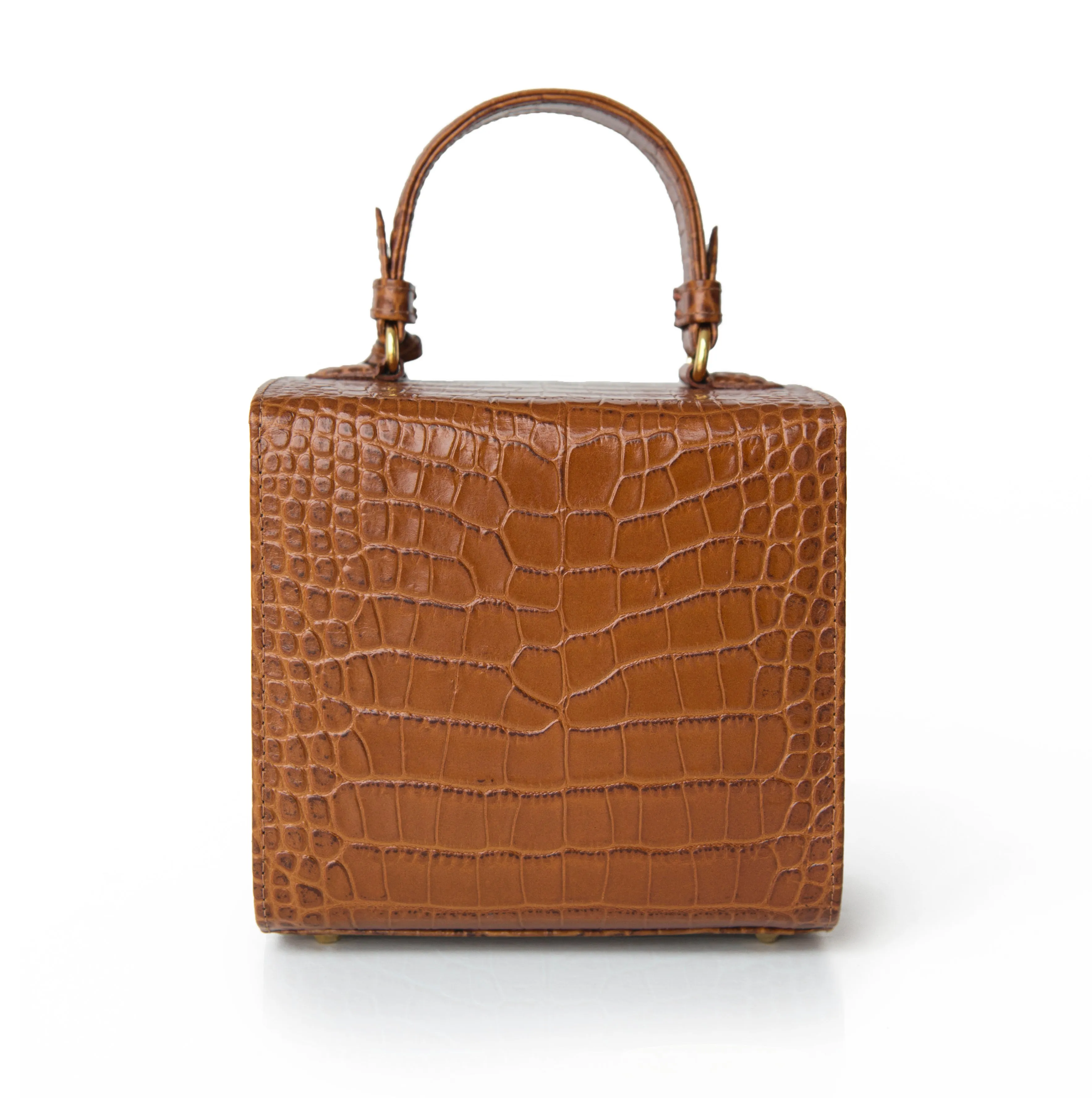Tan Charlotte box bag