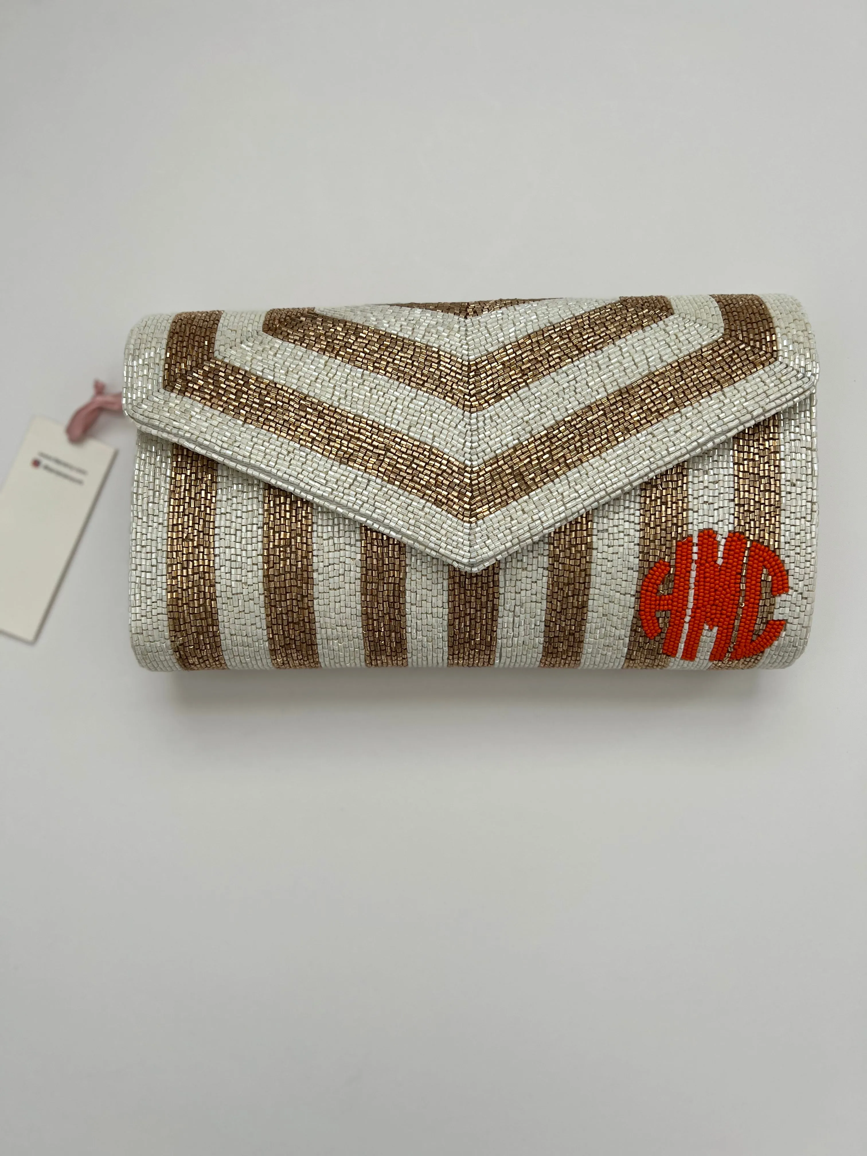 Tiana Designs Fully Beaded Envelope Clutch