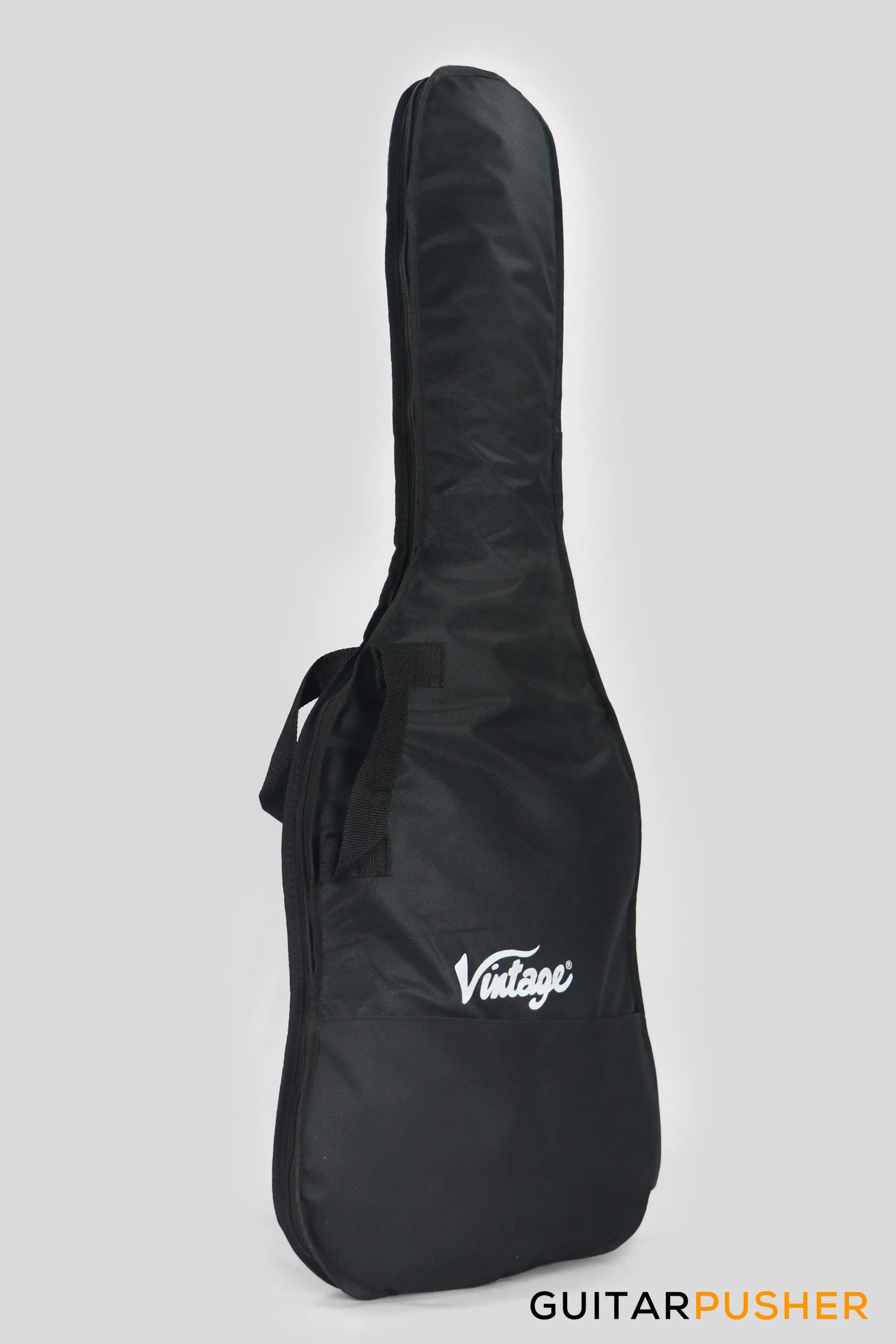 Vintage Coaster Series V40 4-String PB Bass w/ Kinsman 10-Watt Bass Amplifier, Gig Bag, & Accessories - 3-Tone Sunburst