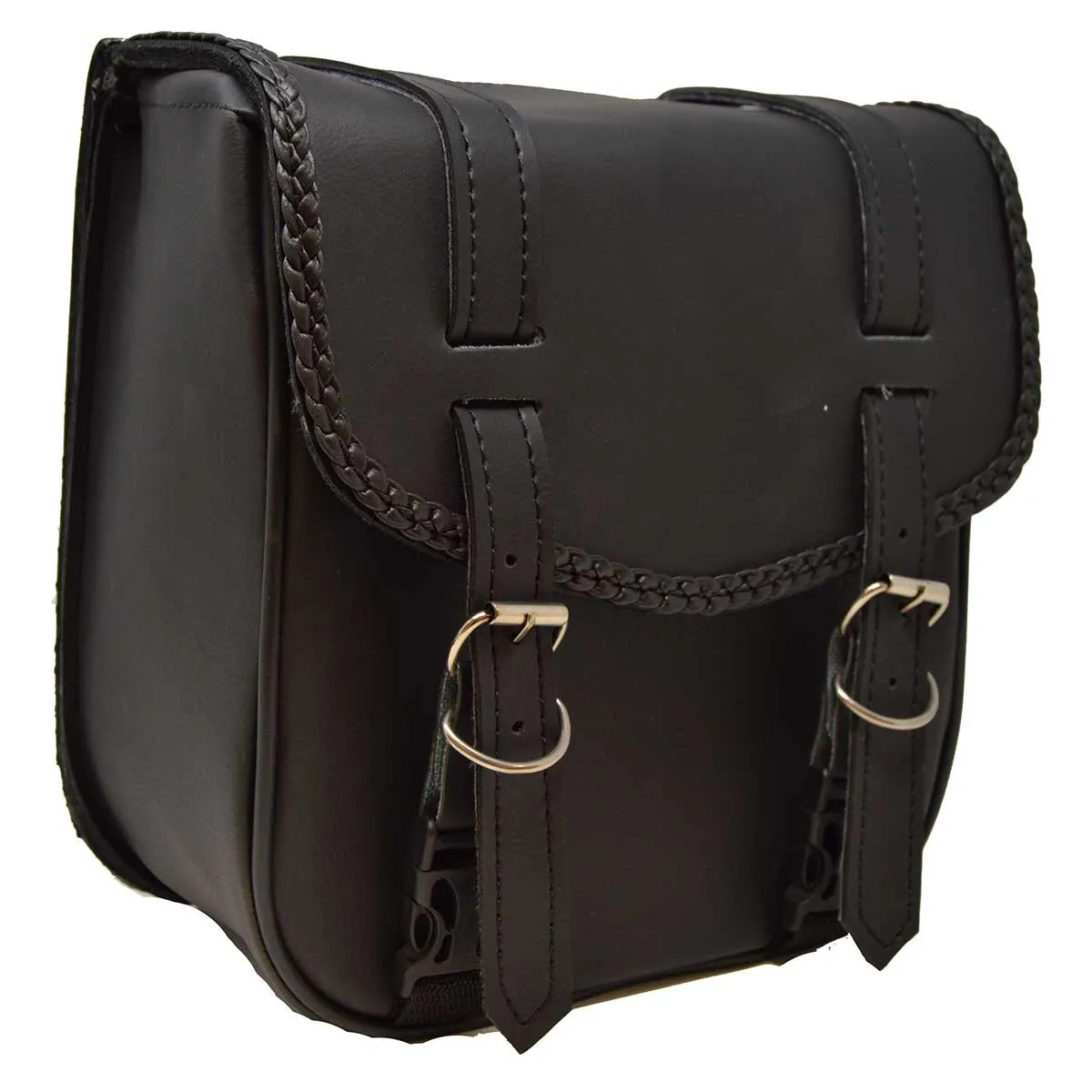 VS306 Vance Leather 2 Strap Sissy Bar Bag Trimmed with Braid