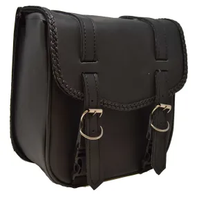 VS306 Vance Leather 2 Strap Sissy Bar Bag Trimmed with Braid