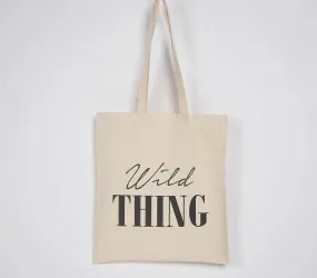Wild Thing Cotton Canvas Tote Bag