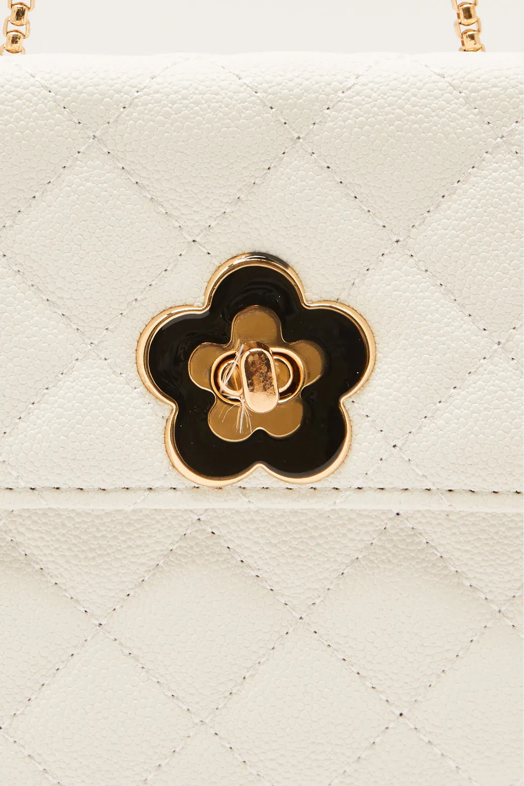 Women Beige Embellished Handbag