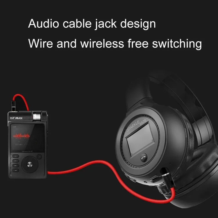 ZEALOT B570 Stereo Wired Wireless Bluetooth Subwoofer Headset with LED Color Screen Design & HD Microphone & FM, For Mobile Phones & Tablets & Laptops, Support 32GB TF Card Maximum(Grey)