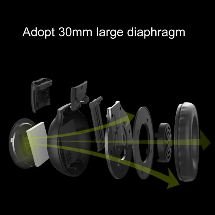 ZEALOT B570 Stereo Wired Wireless Bluetooth Subwoofer Headset with LED Color Screen Design & HD Microphone & FM, For Mobile Phones & Tablets & Laptops, Support 32GB TF Card Maximum(Grey)