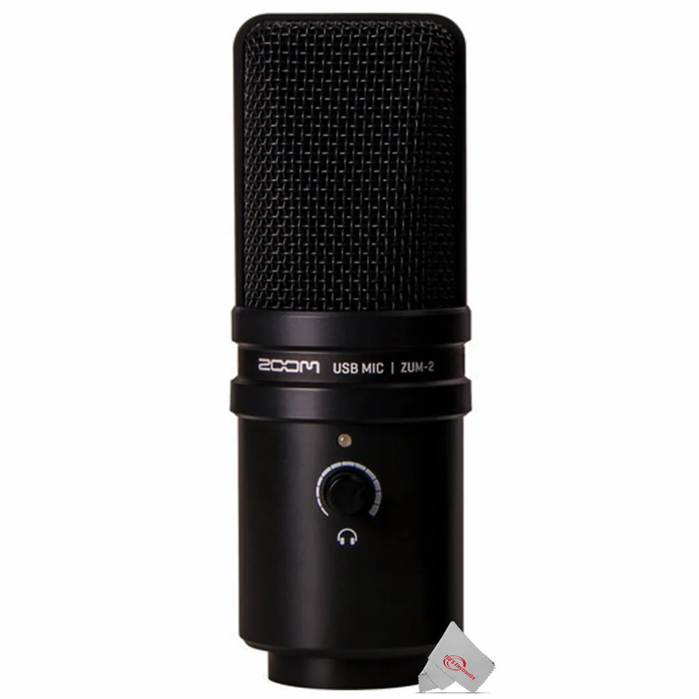 Zoom ZUM-2 Podcast Microphone with Desktop Stand, Cable & Windscreen